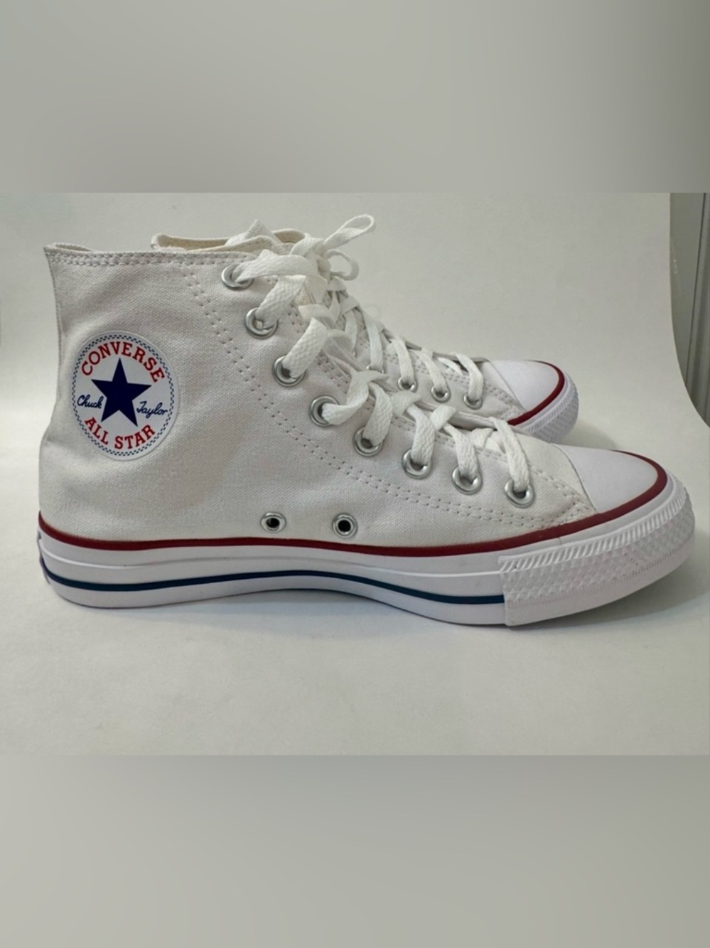 Converse Chuck Taylor All Star High Top White Sneakers Women’s 8.5 (Youth 6.5)